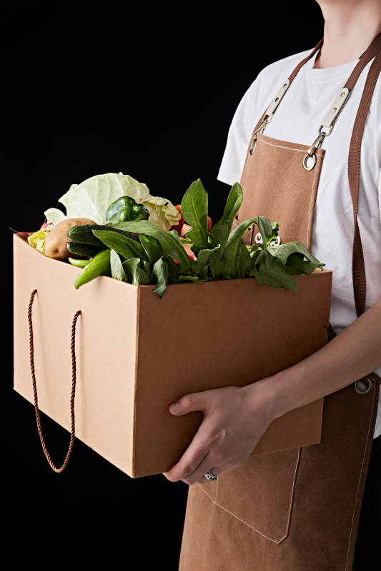 农场新鲜采摘蔬菜