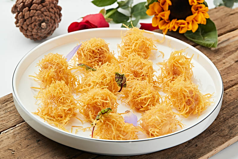 香炸金丝大虾球