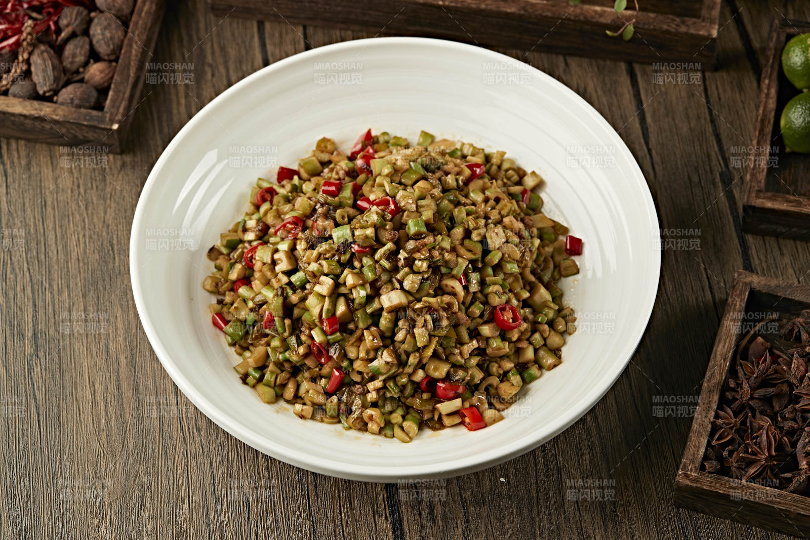 米椒肉沫炒酸笋粒