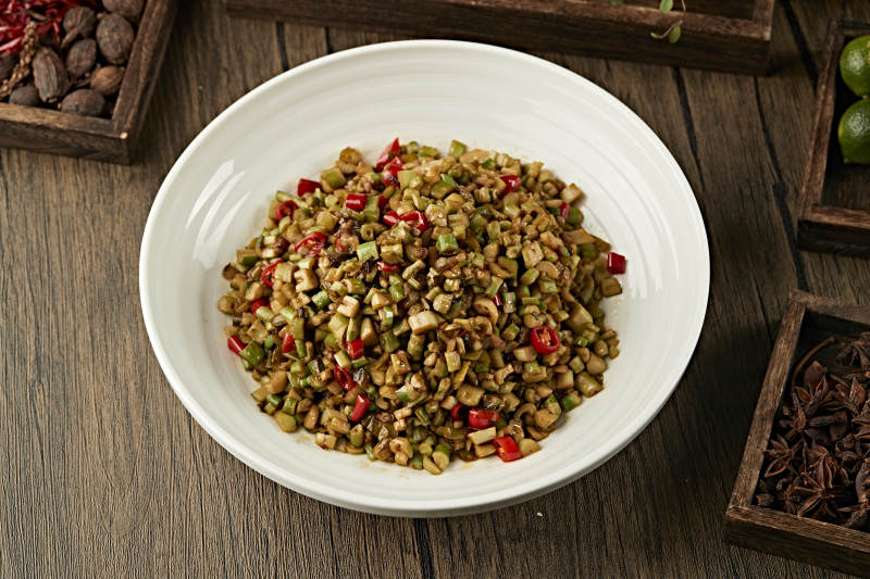 米椒肉沫炒酸笋粒