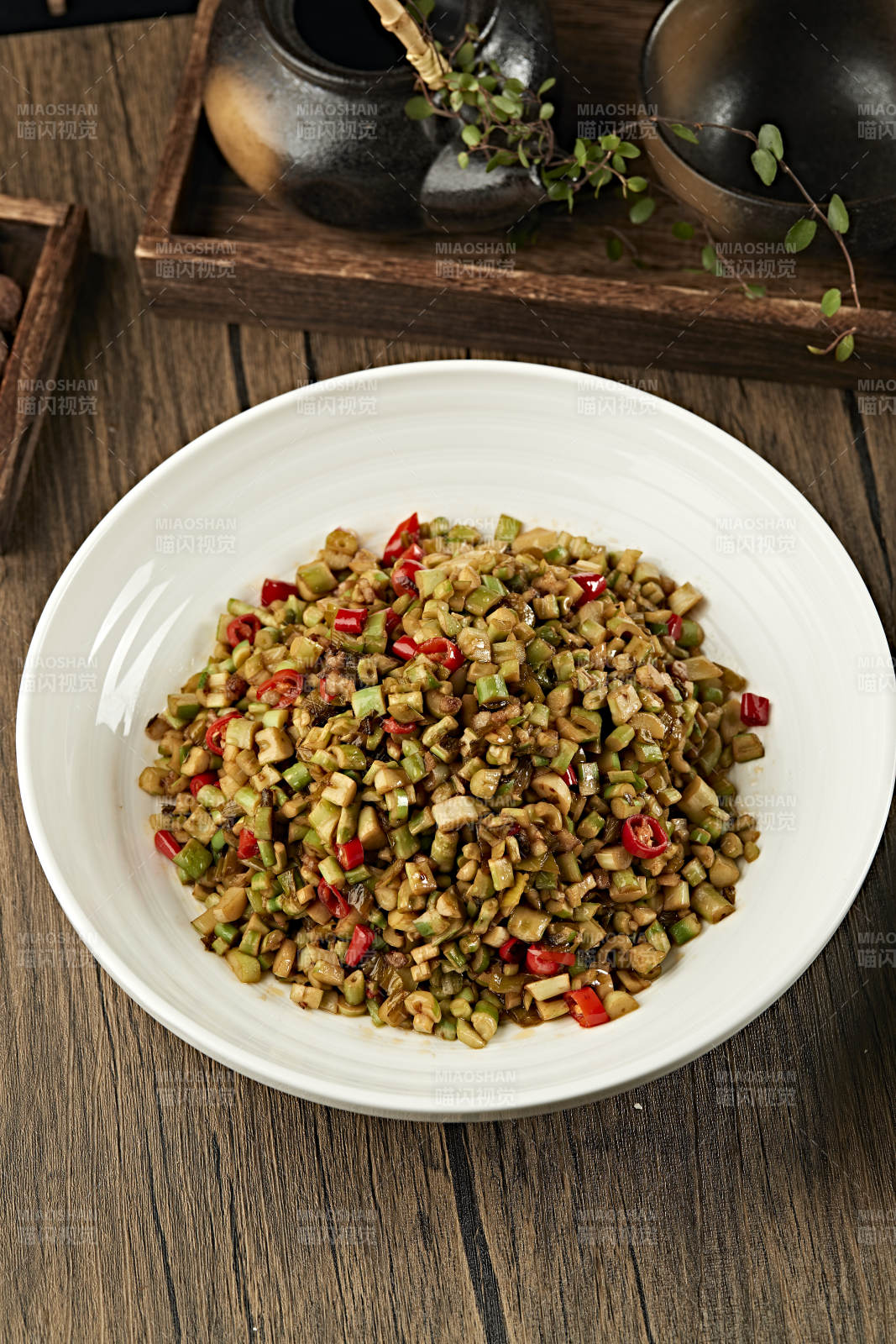 米椒肉沫炒酸笋粒