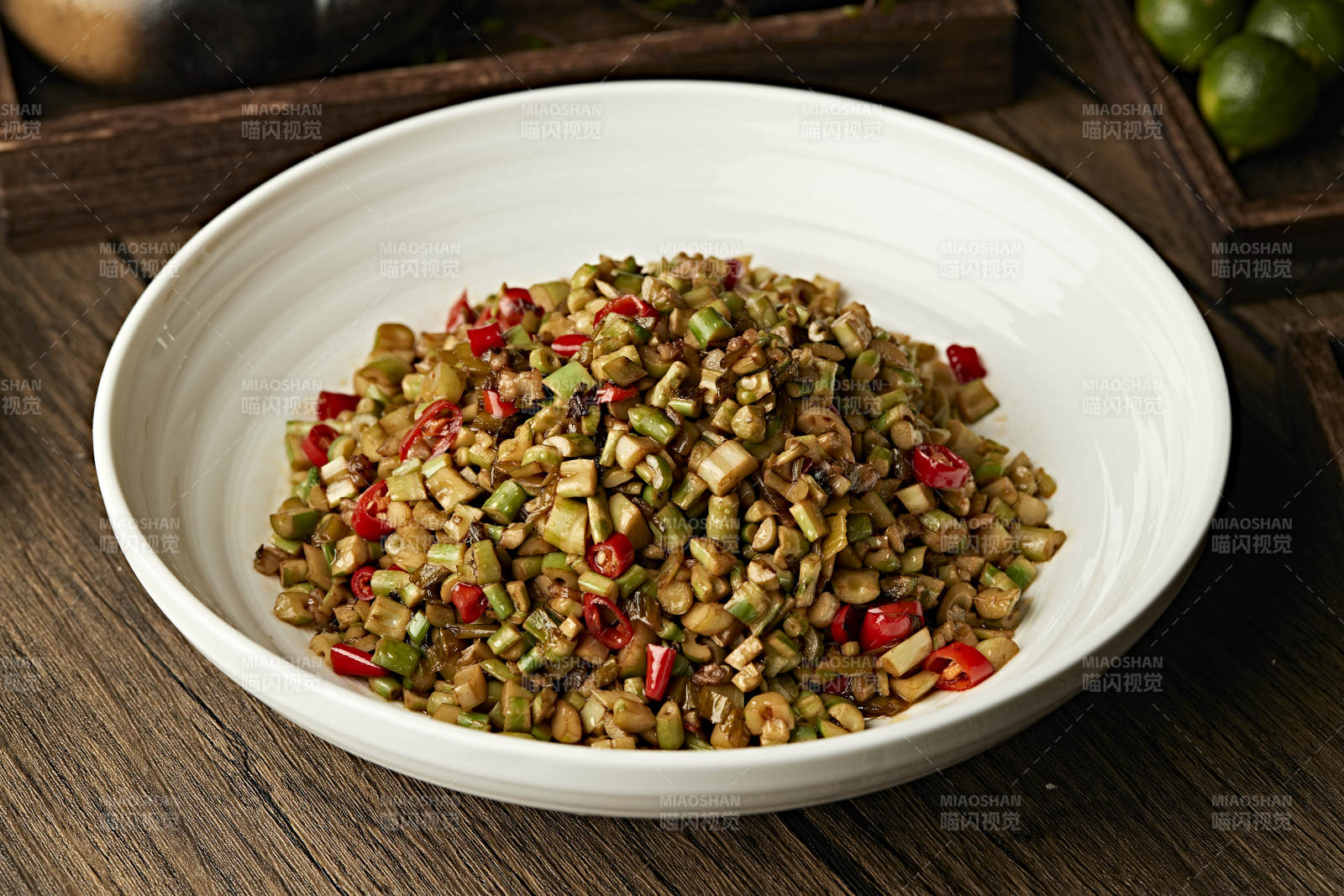 米椒肉沫炒酸笋粒