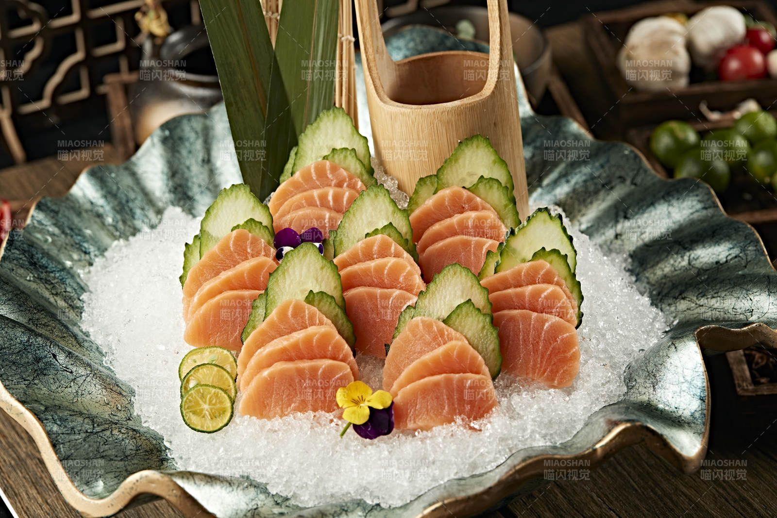 冰镇极品三文鱼刺身