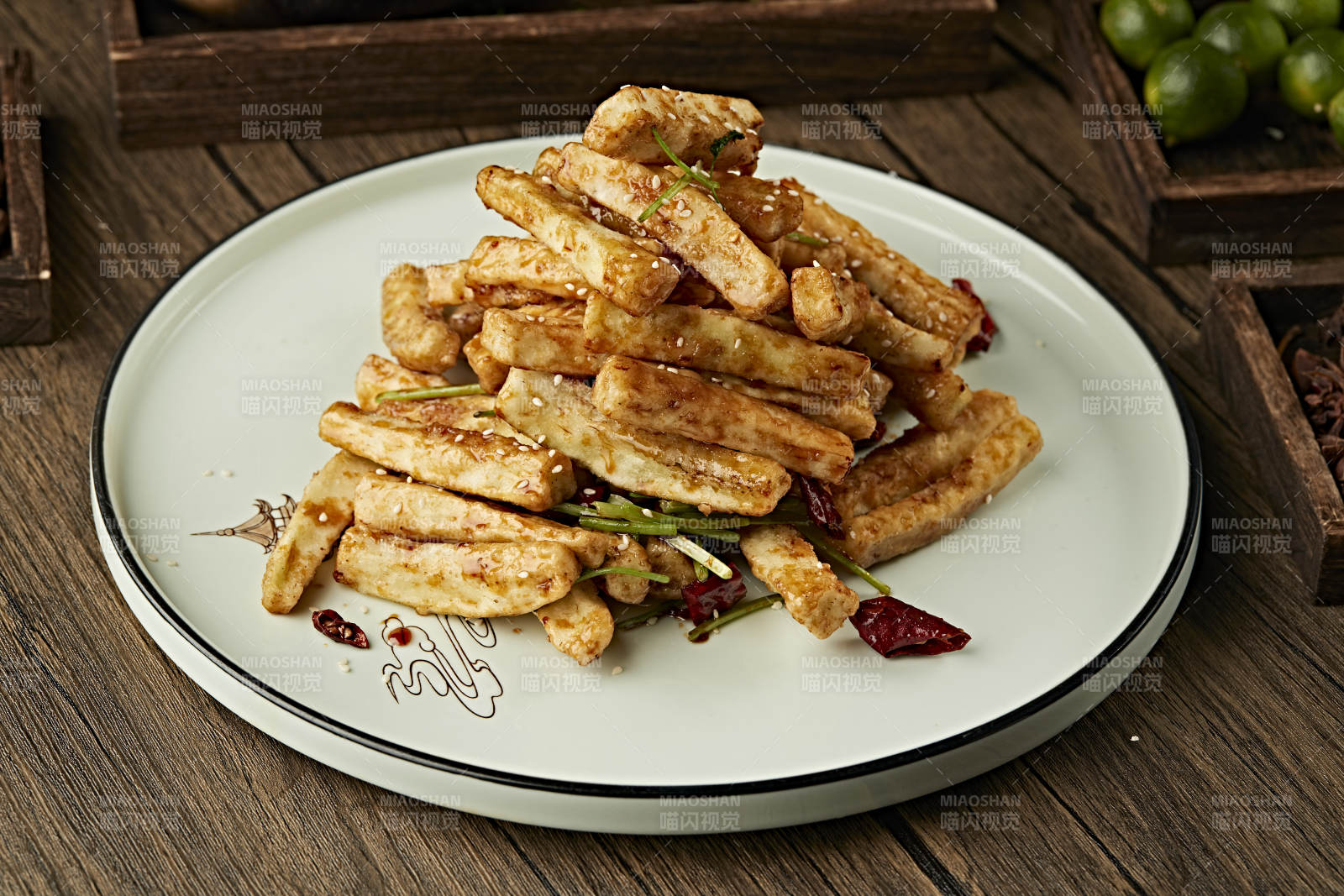 復合味油炸茄子條