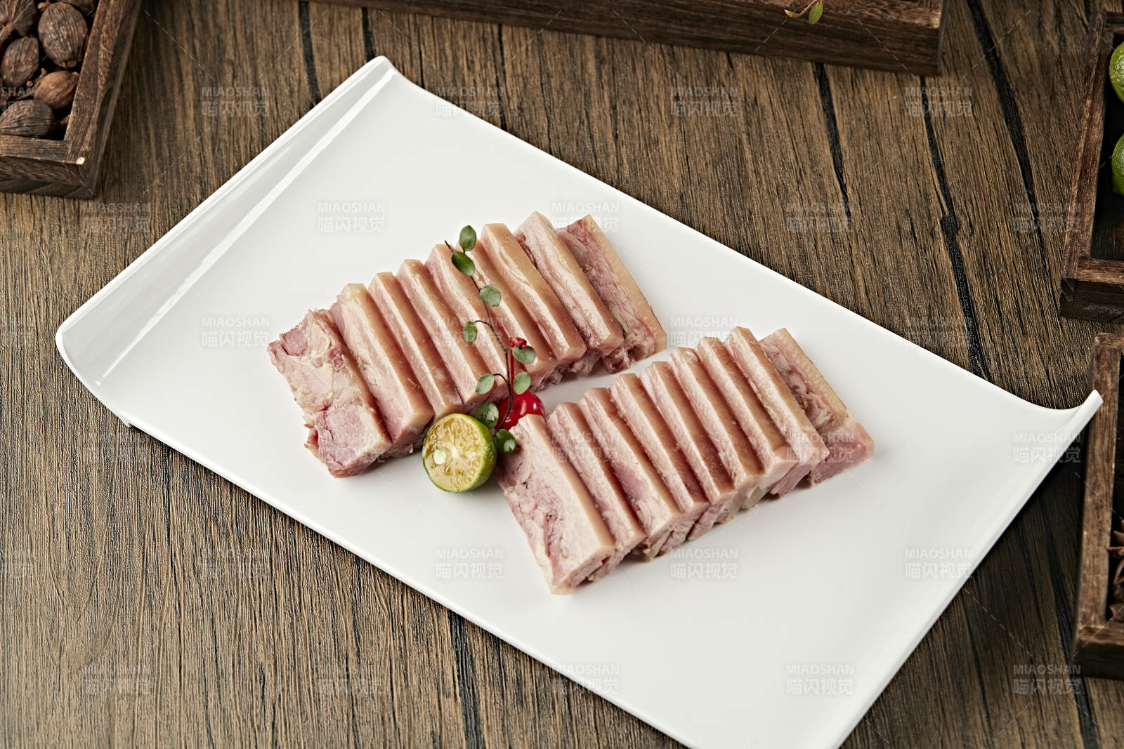 切片柴沟堡熏肘花-摄影图