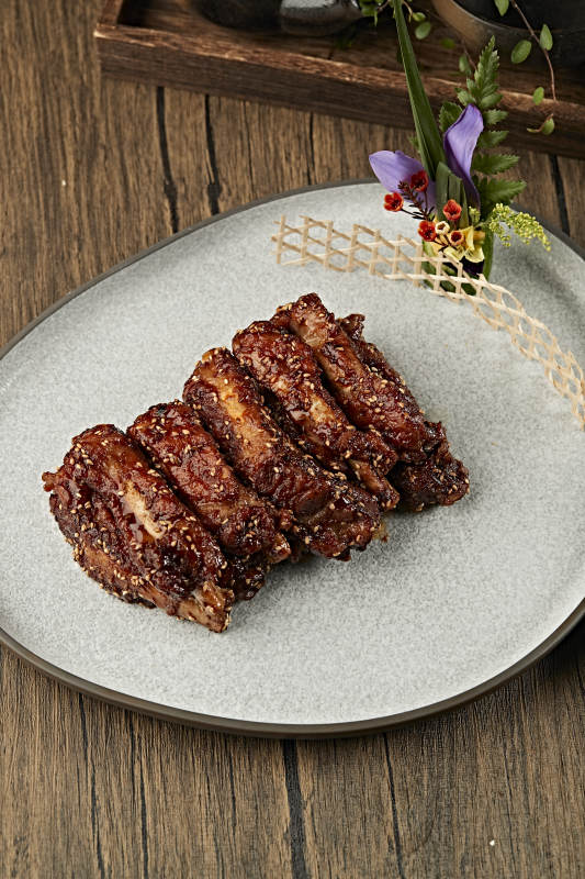 孜然味香烤猪肋排
