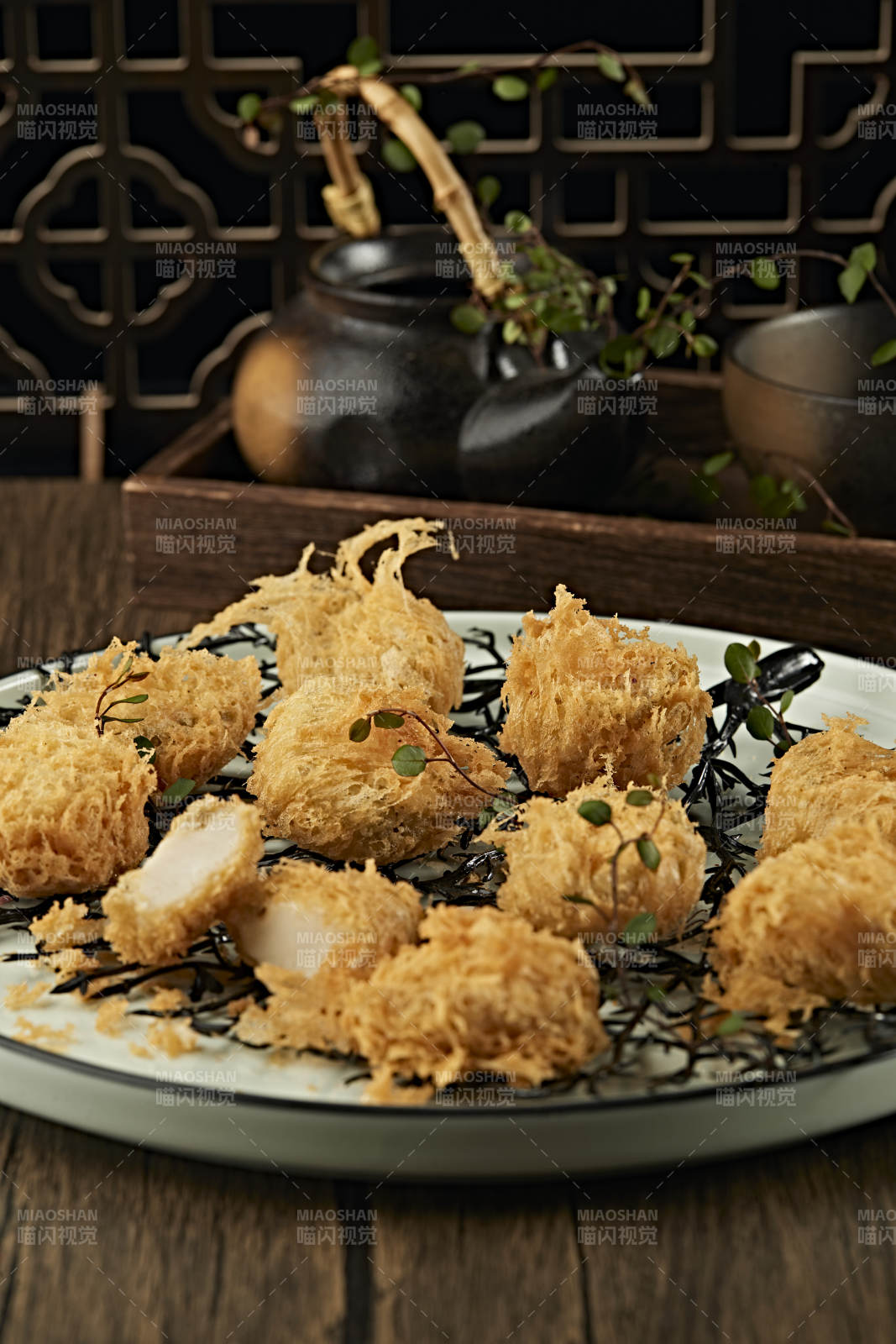 油炸柳稣鲜鲍鱼