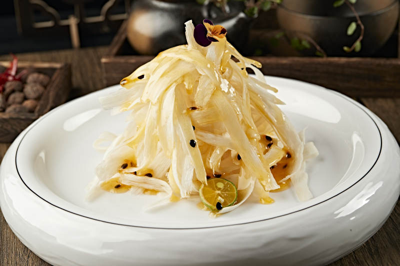 澆汁百香果醬茭白絲