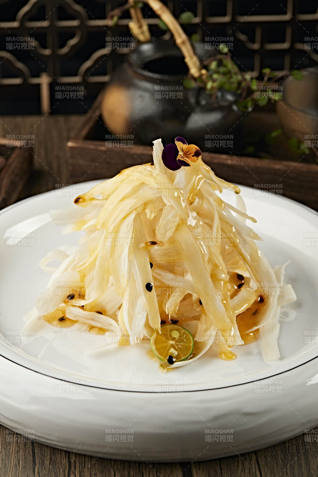 澆汁百香果醬茭白絲