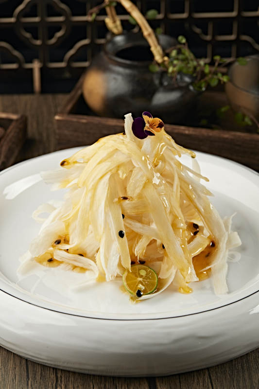 澆汁百香果醬茭白絲