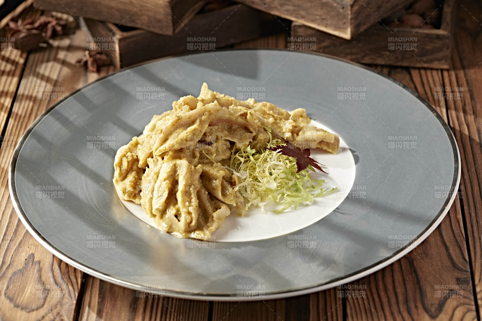 黄芥末百花蒸鸭掌