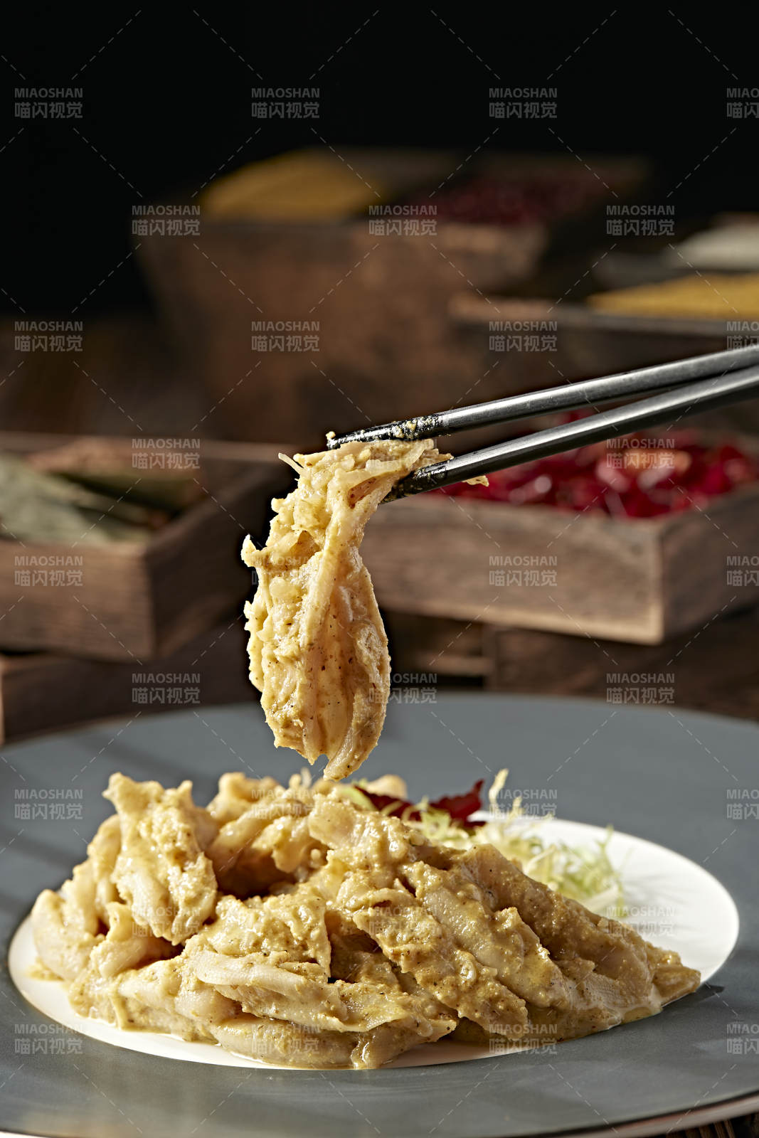 黄芥末百花蒸鸭掌