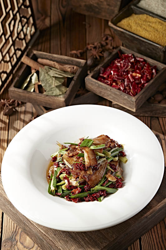 香辣蒜苗炒腊肉