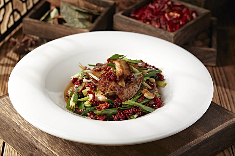 香辣蒜苗炒腊肉