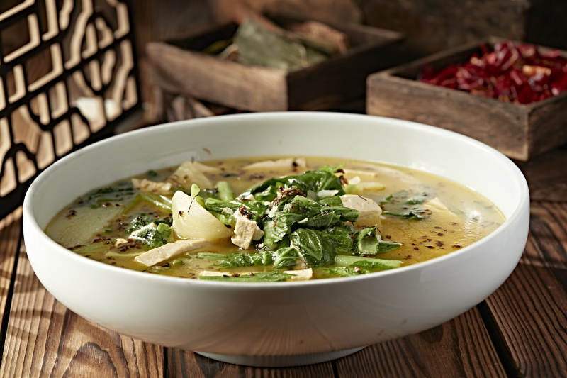 土豆豆腐炖小白菜胡麻花