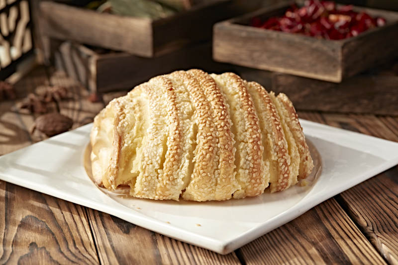 香烤花开富贵芝麻大花卷