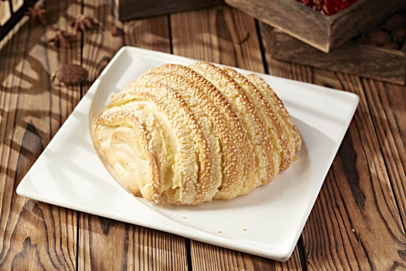 香烤花开富贵芝麻大花卷