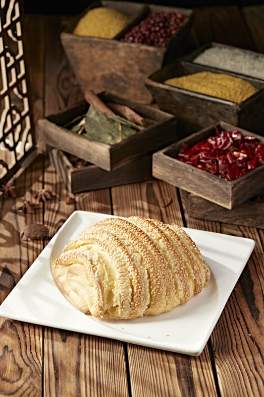 香烤花开富贵芝麻大花卷