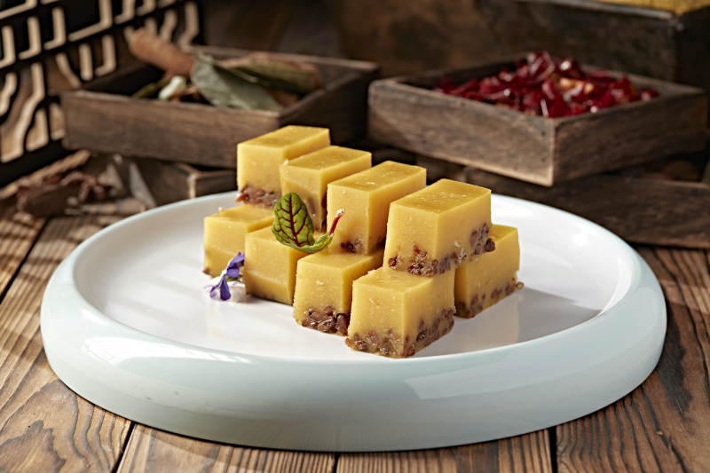 美味甜品南瓜紅豆糕