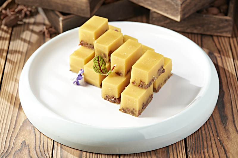 美味甜品南瓜红豆糕