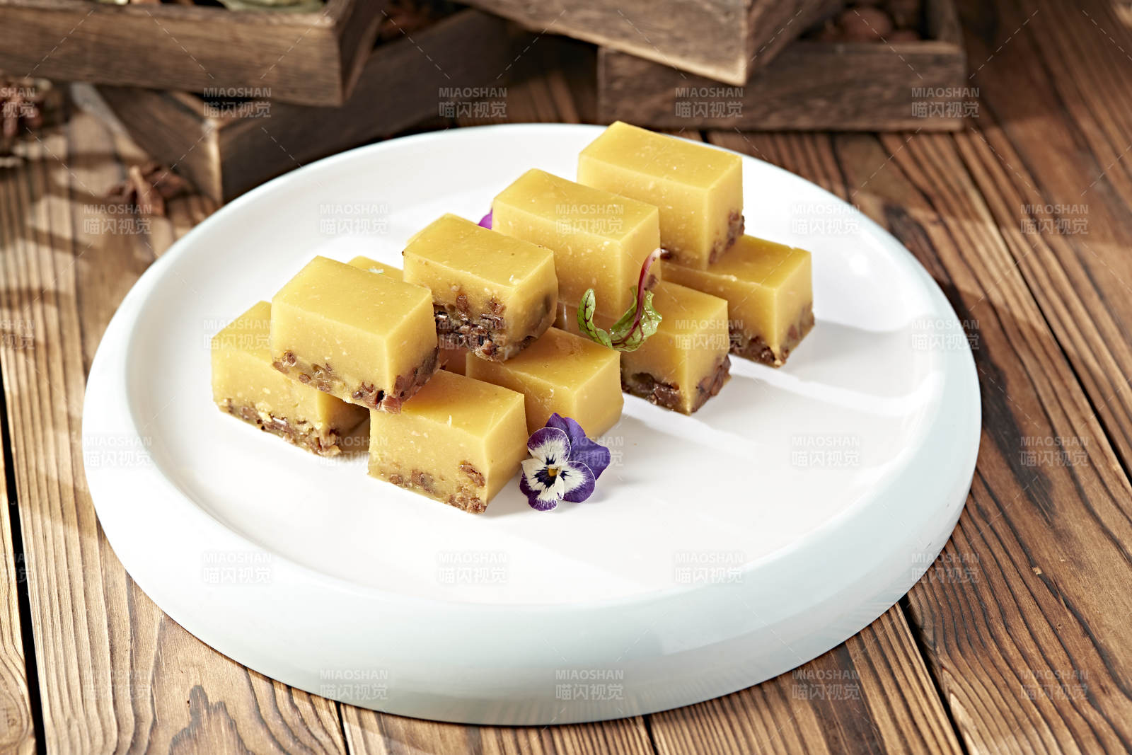 美味甜品南瓜红豆糕