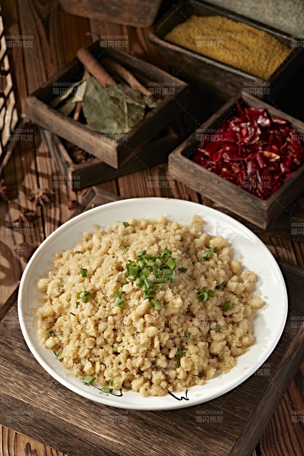 張家口農家美食炒莜面傀儡