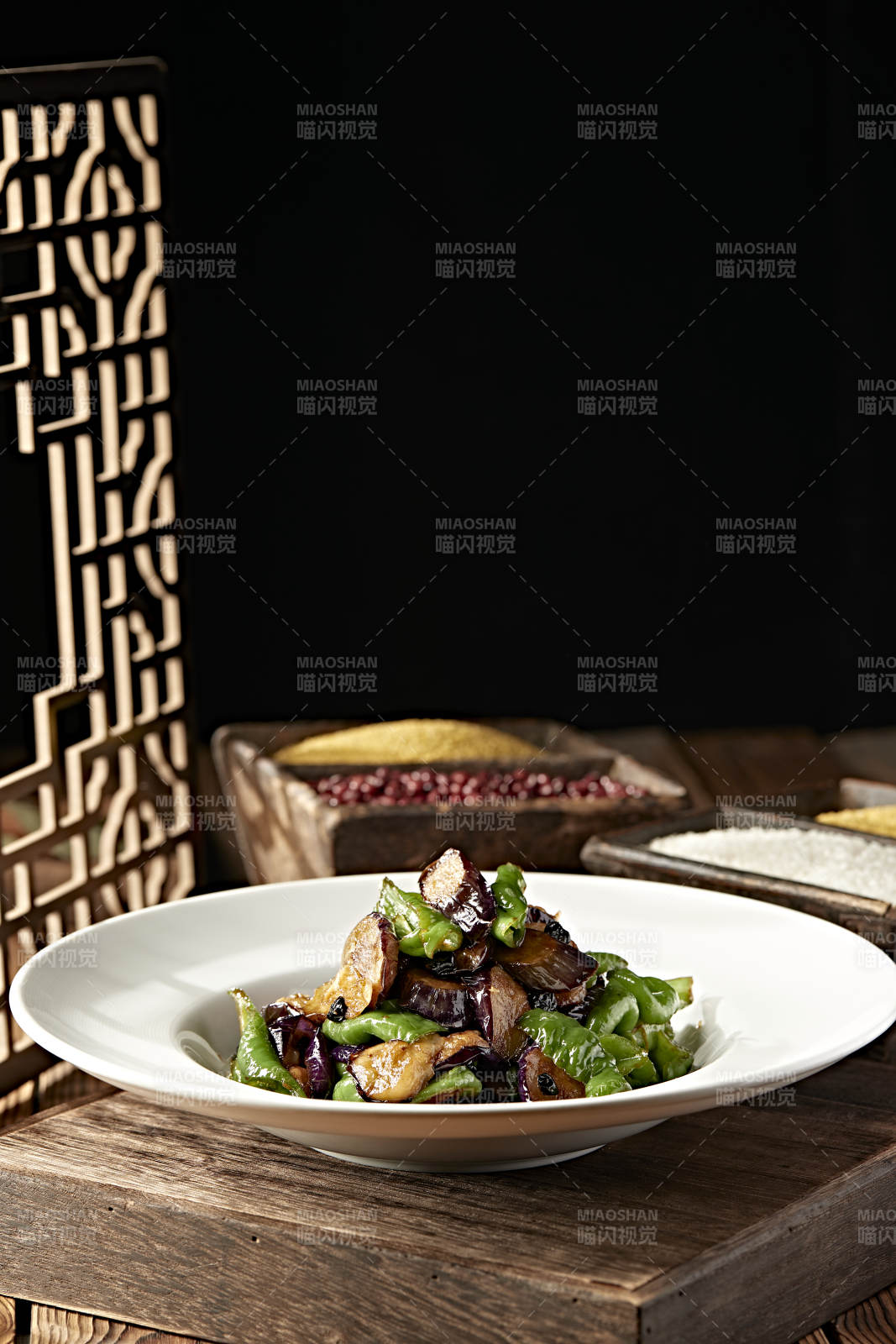 豆豉青辣椒燒茄子