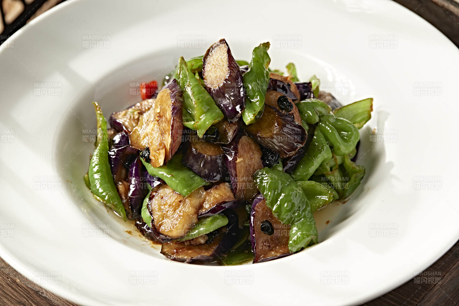 豆豉青辣椒燒茄子