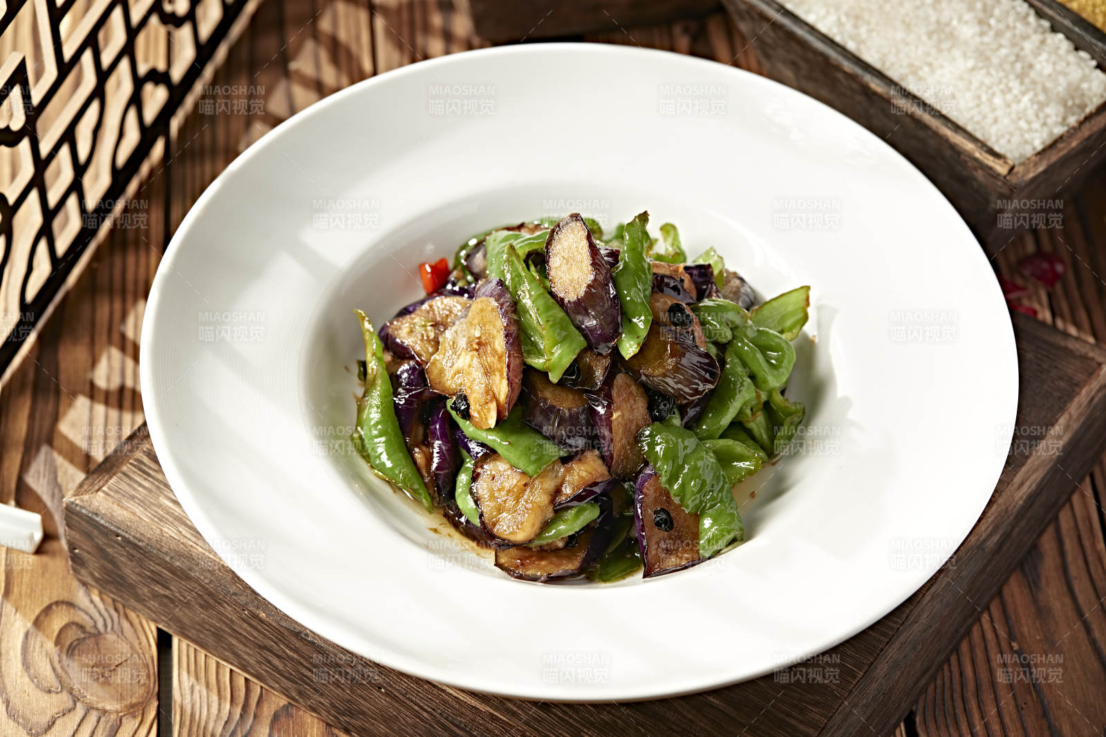 豆豉青辣椒燒茄子