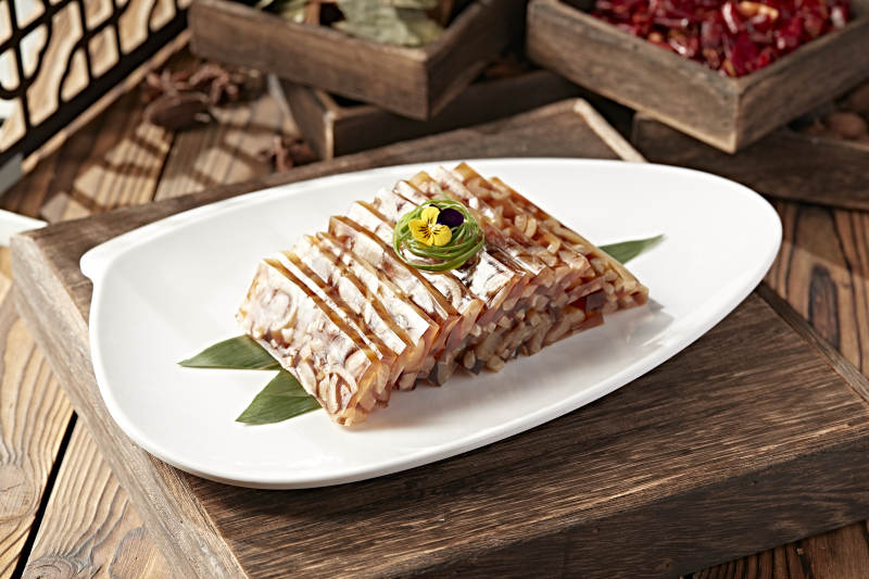 琥珀水晶猪皮冻