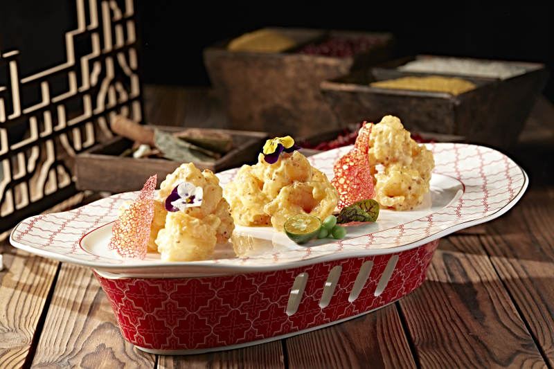 芝士酱芥末蜂蜜大虾球