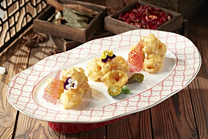 芝士酱芥末蜂蜜大虾球