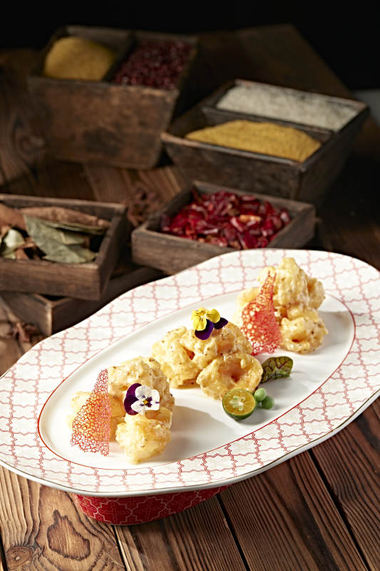 芝士酱芥末蜂蜜大虾球