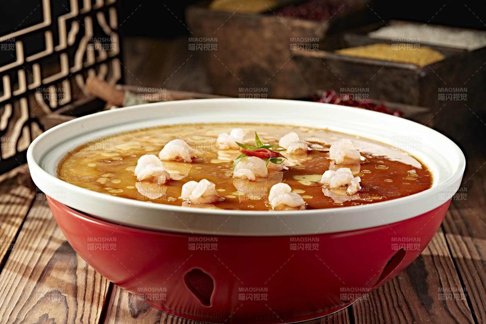 豉油虾仁蒸水蛋