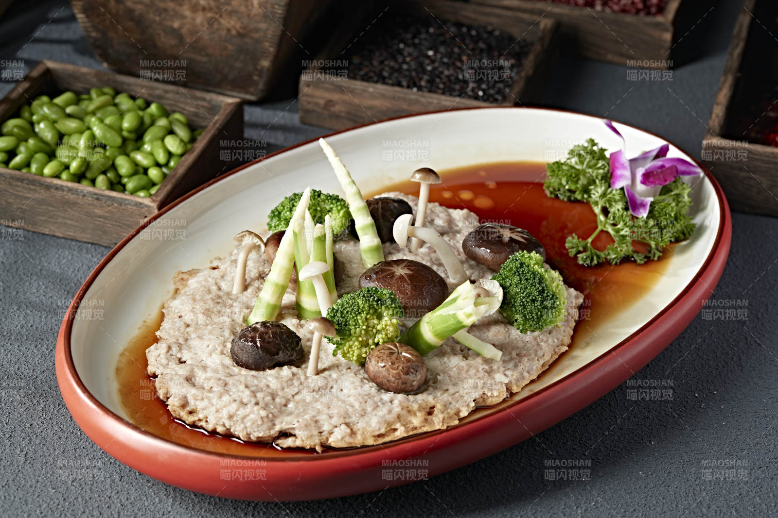 时蔬杂菌蒸肉糜