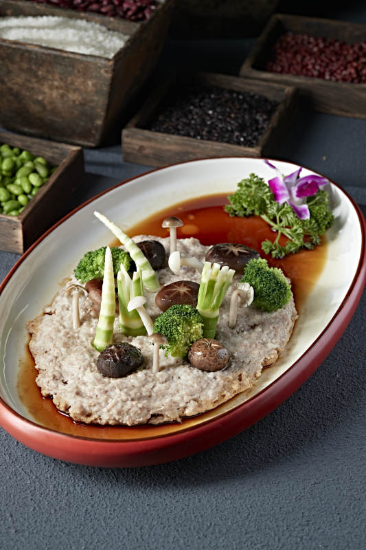 时蔬杂菌蒸肉糜