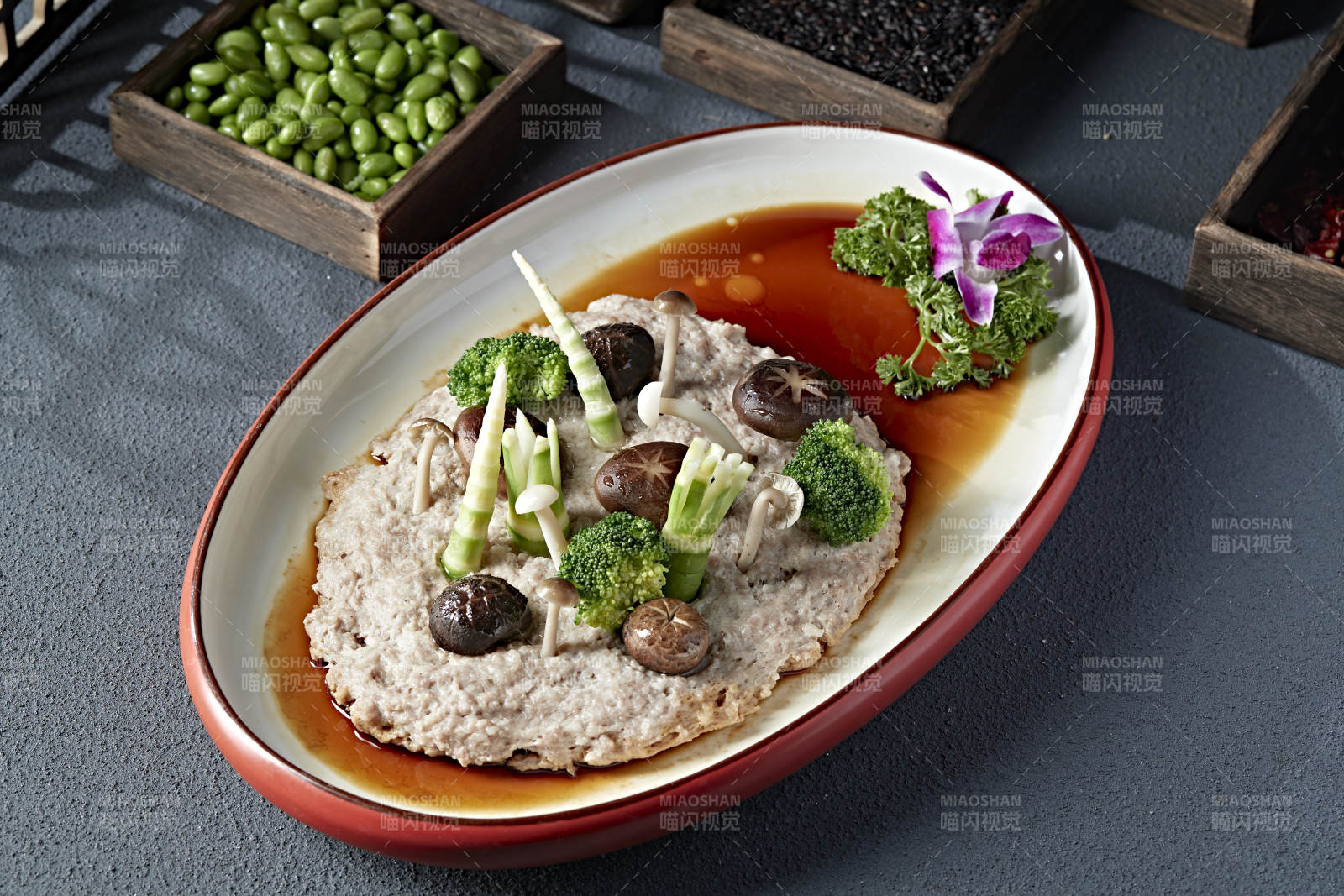 时蔬杂菌蒸肉糜