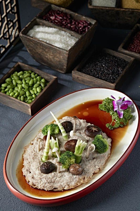 时蔬杂菌蒸肉糜