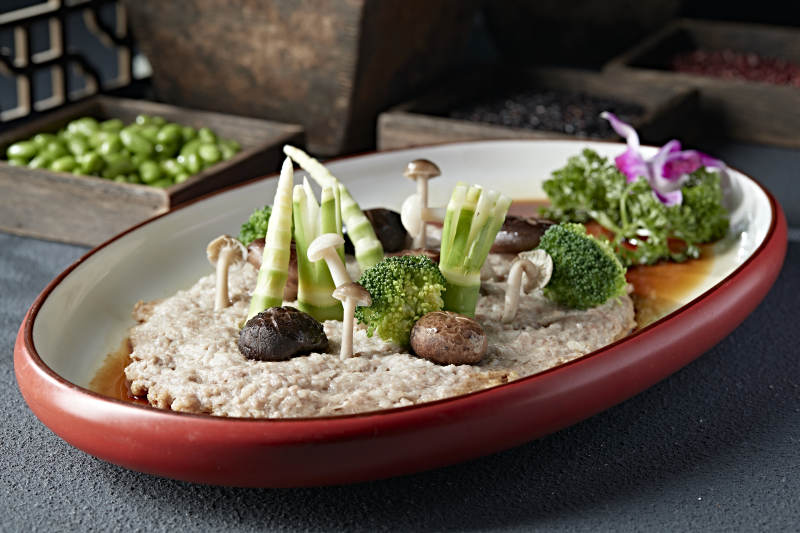 时蔬杂菌蒸肉糜