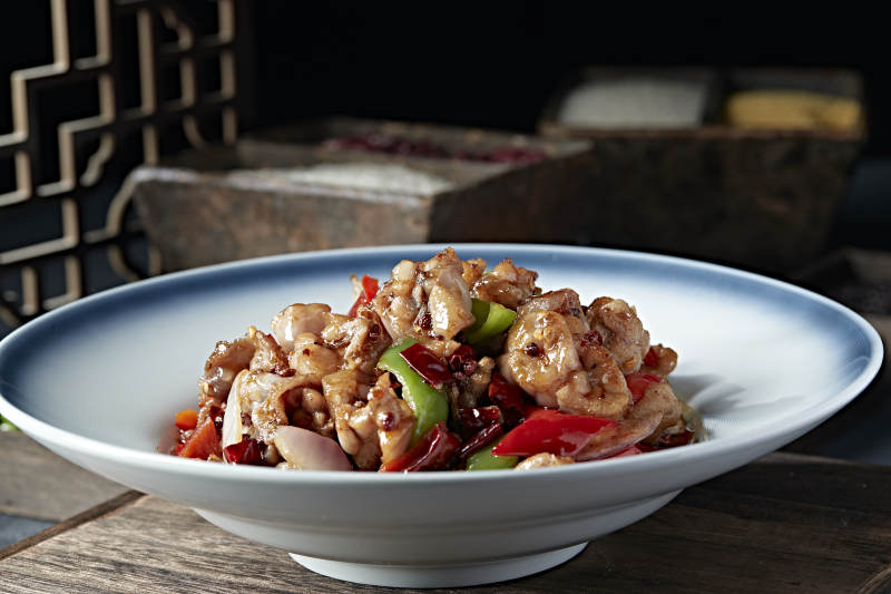 湘味雙椒爆辣炒牛蛙