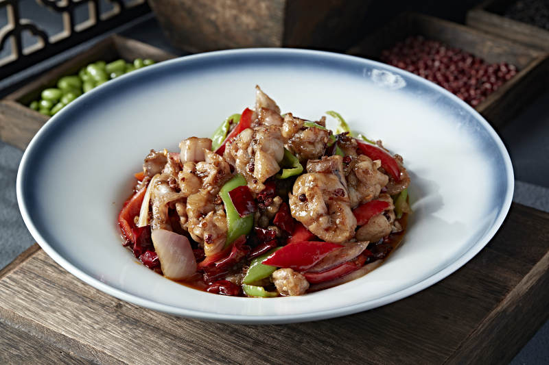 湘味雙椒爆辣炒牛蛙