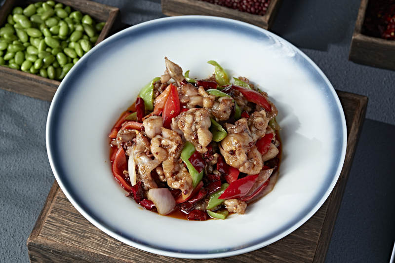 湘味雙椒爆辣炒牛蛙