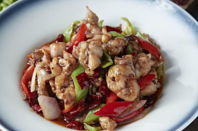 湘味雙椒爆辣炒牛蛙