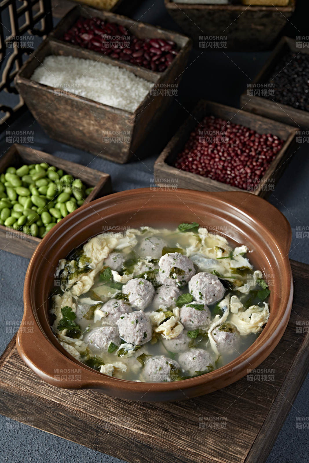 石鍋香菜丸子雞蛋湯