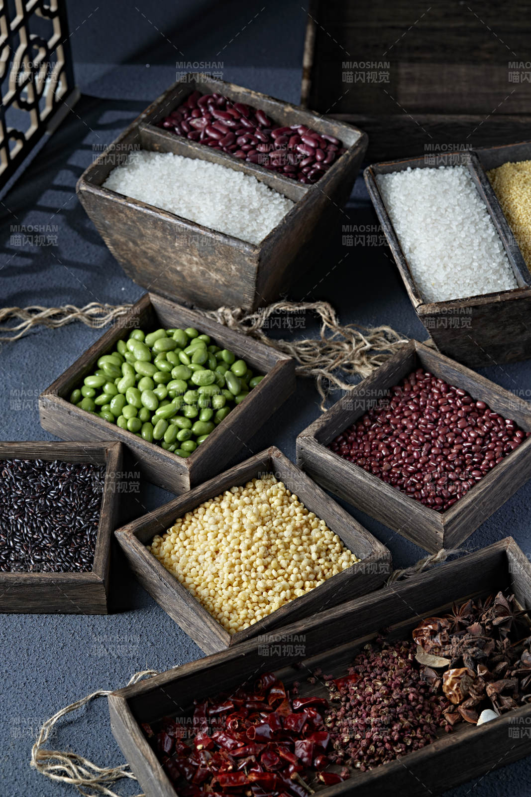 五谷杂粮及常用中餐调料组合