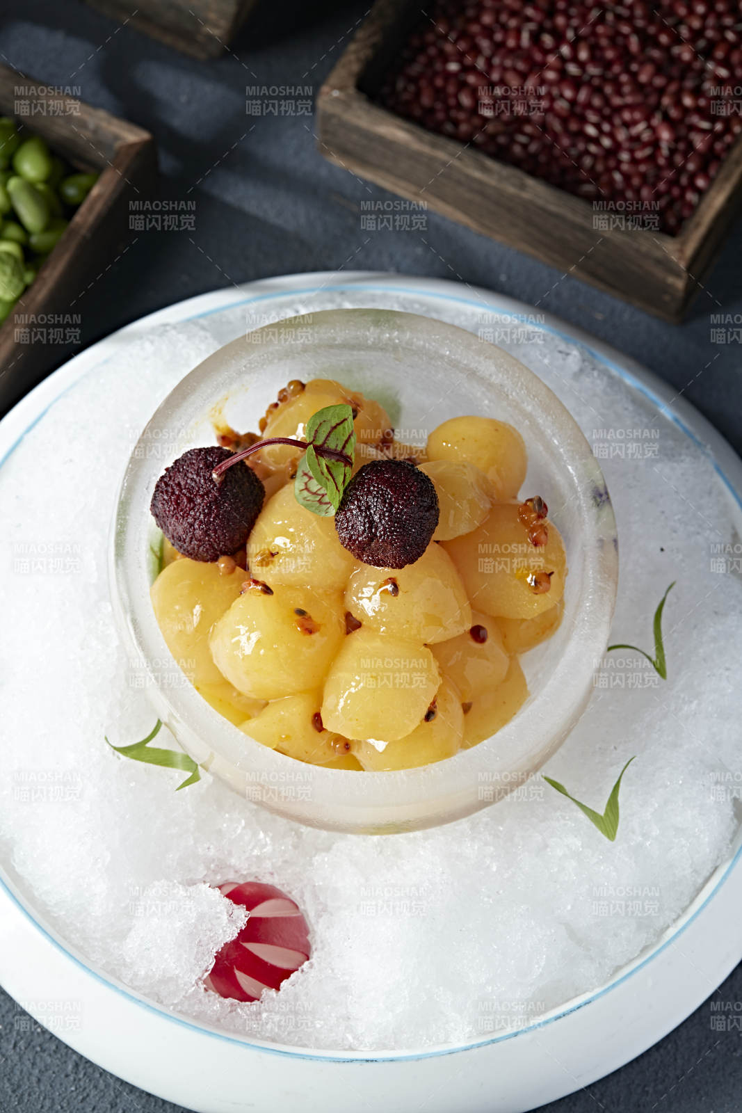 精美涼菜冰鎮楊梅果沙棘雪梨