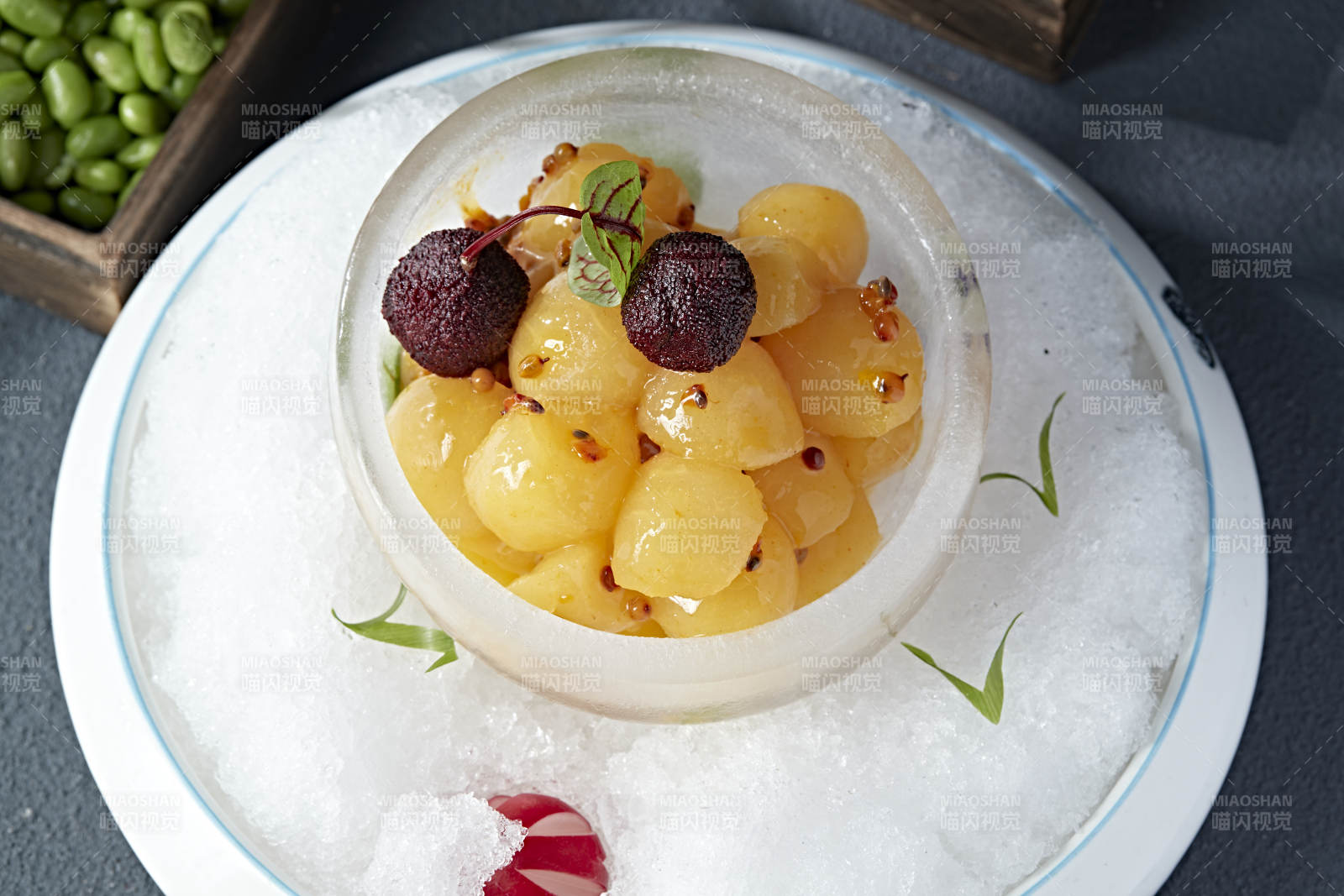 精美涼菜冰鎮楊梅果沙棘雪梨