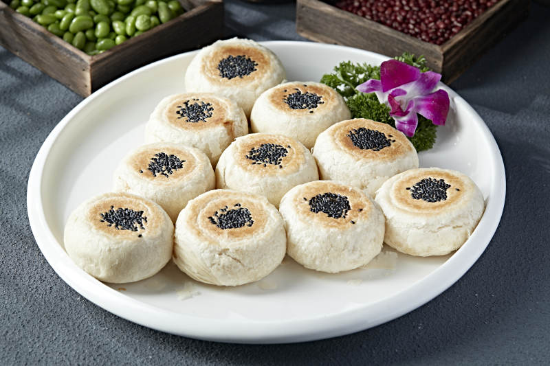 香烤肉馅黑芝麻酥皮饼