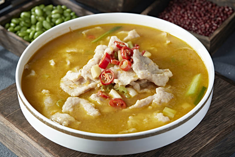 酸汤椒麻水煮猪肉片