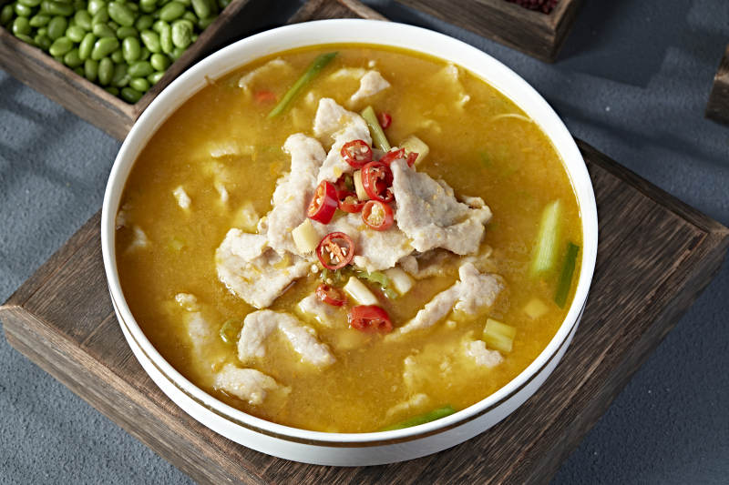 酸汤椒麻水煮猪肉片